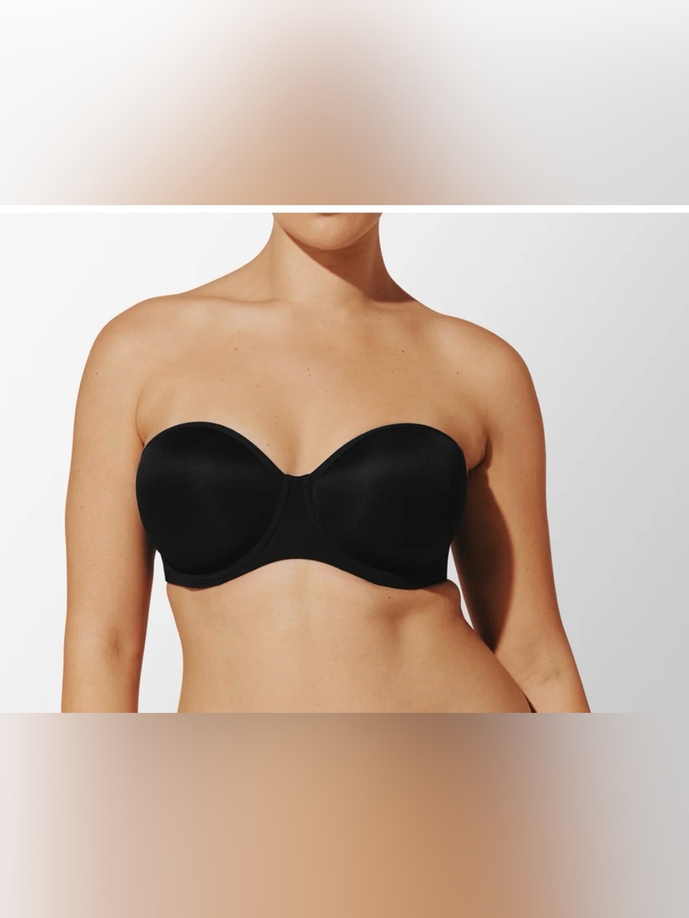 ThirdLove 24/7 Classic Strapless Black Bra 34D
